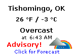 Click for Tishomingo, Oklahoma Forecast